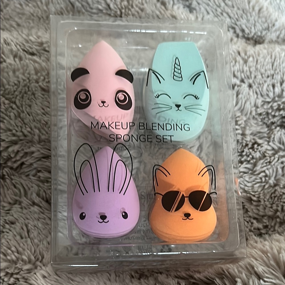Cute Animal Makeup Blending Sponge Set